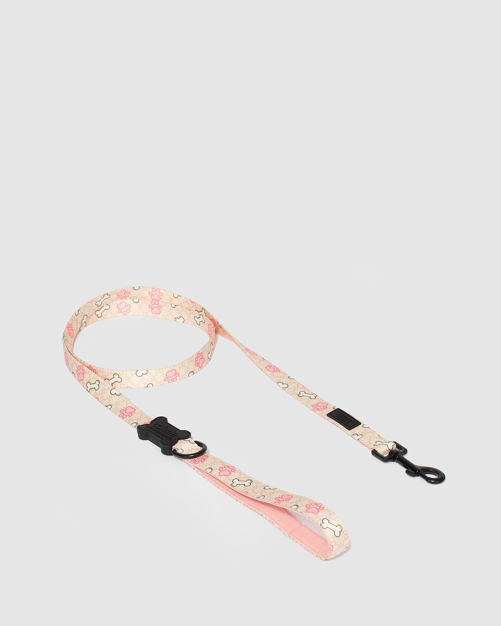 Pink Paw & Bone Print Pet Leash sold by Collete Hayman product image thumbnail 2