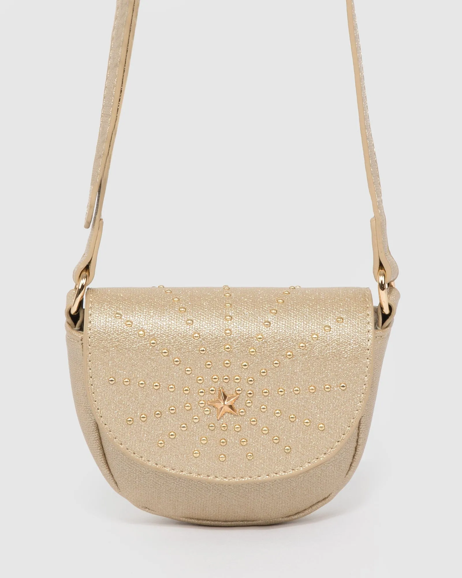 Gold Alvita Saddle Bag sold by Collete Hayman