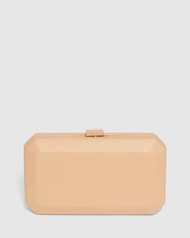 Natural Bonita Hardcase Clutch Bag sold by Collete Hayman
