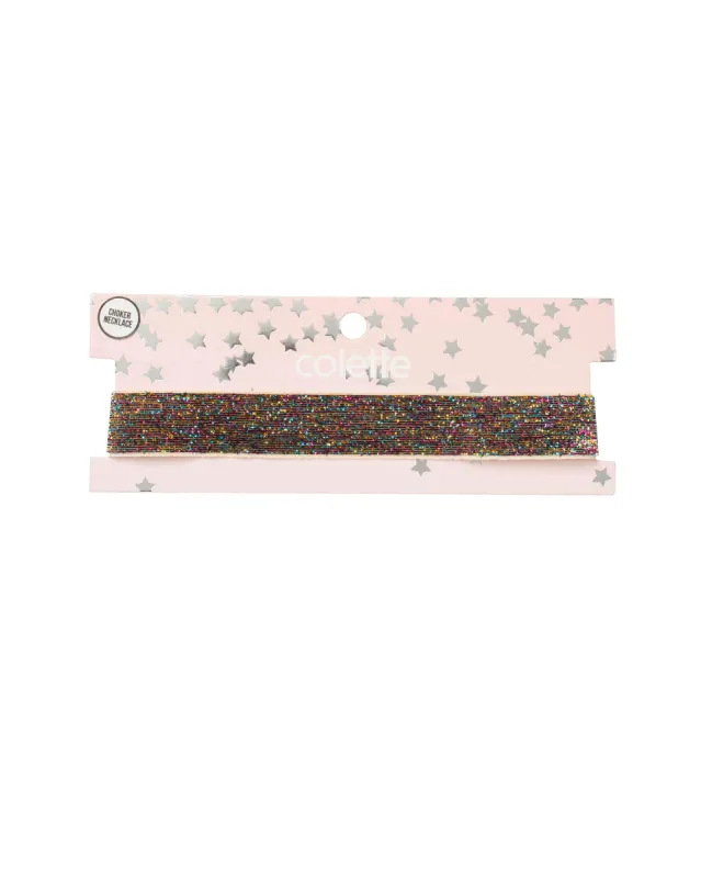 Multi Colour Sparkle Choker Necklace sold by Collete Hayman