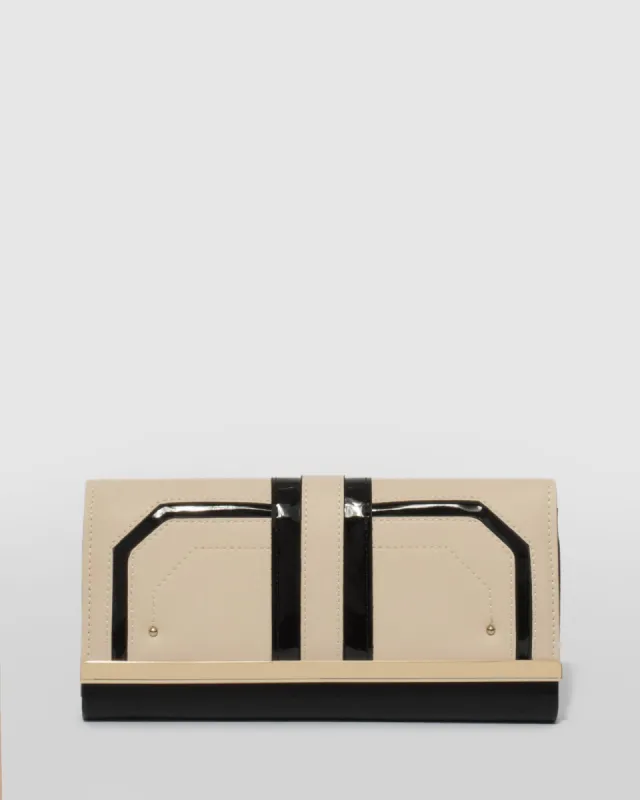 Black and Ivory Maisy Quilt Panel Wallet sold by Collete Hayman