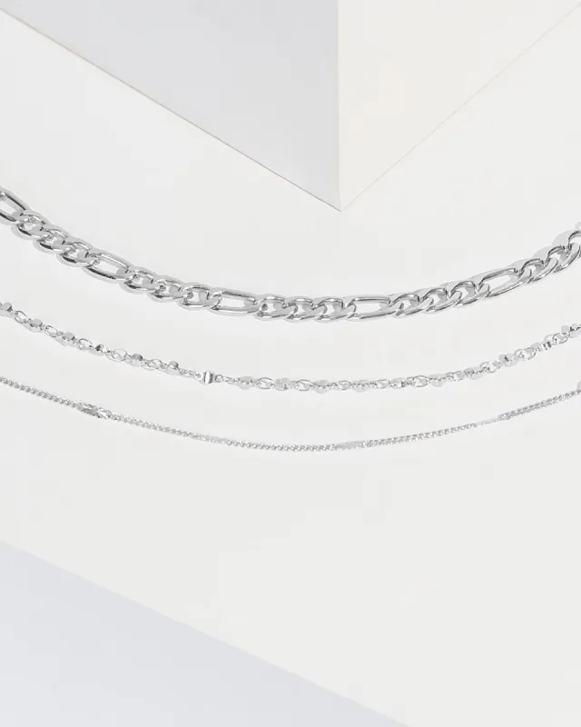 Silver Linked Chain Bracelet Pack sold by Collete Hayman