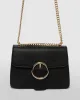 Black Round Small Crossbody Bag sold by Collete Hayman