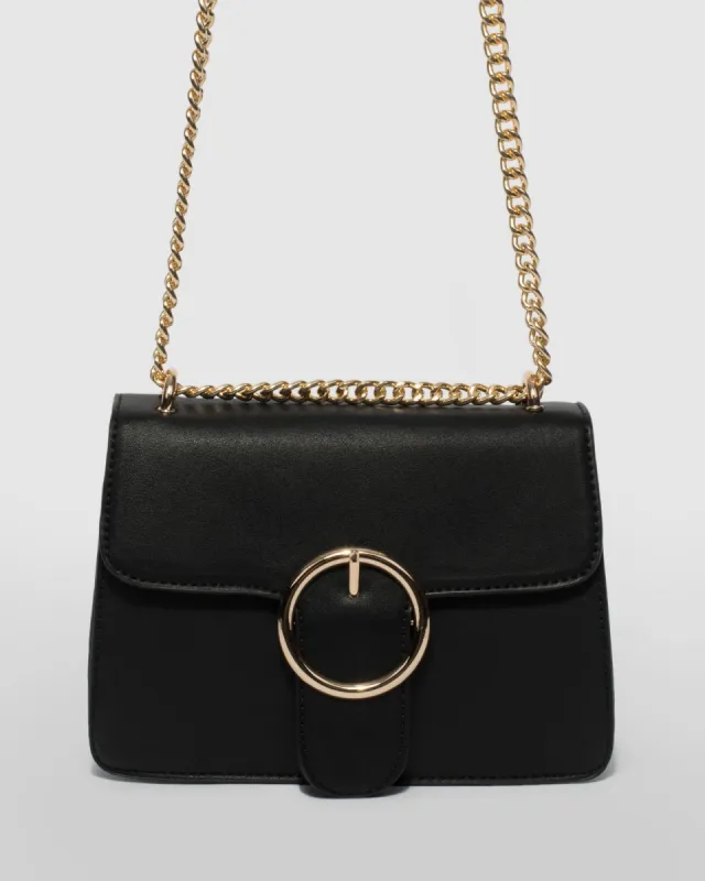 Black Round Small Crossbody Bag sold by Collete Hayman