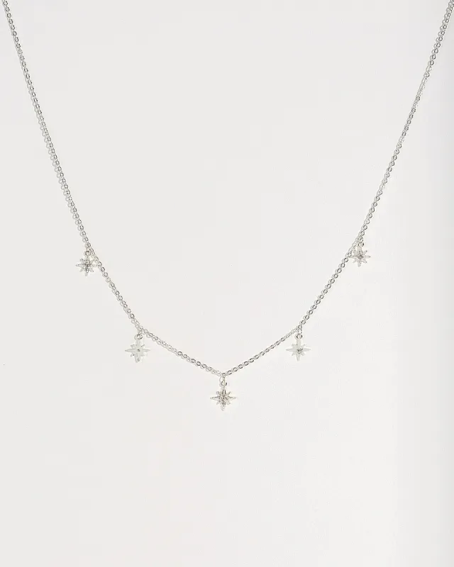 Silver Cubic Zirconia Starlight Necklace sold by Collete Hayman
