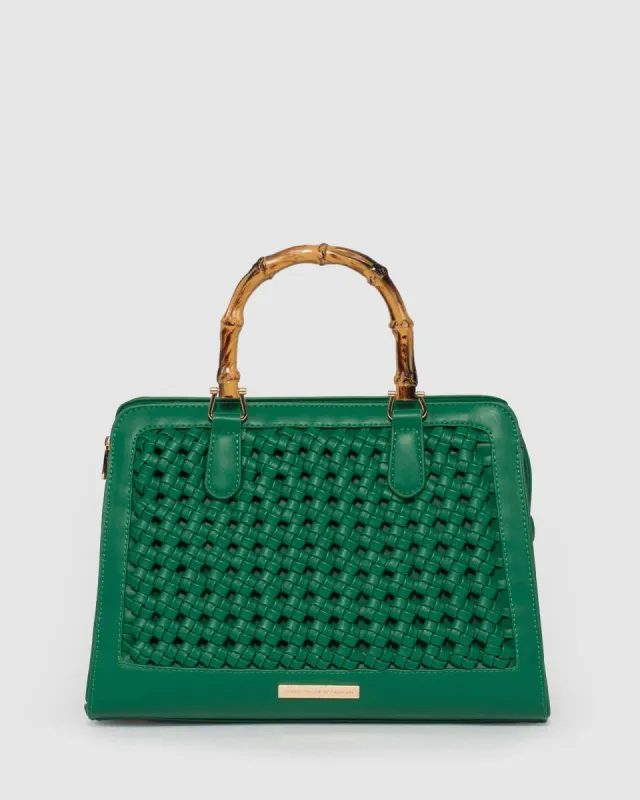 Green Lynne Weave Tote Bag sold by Collete Hayman