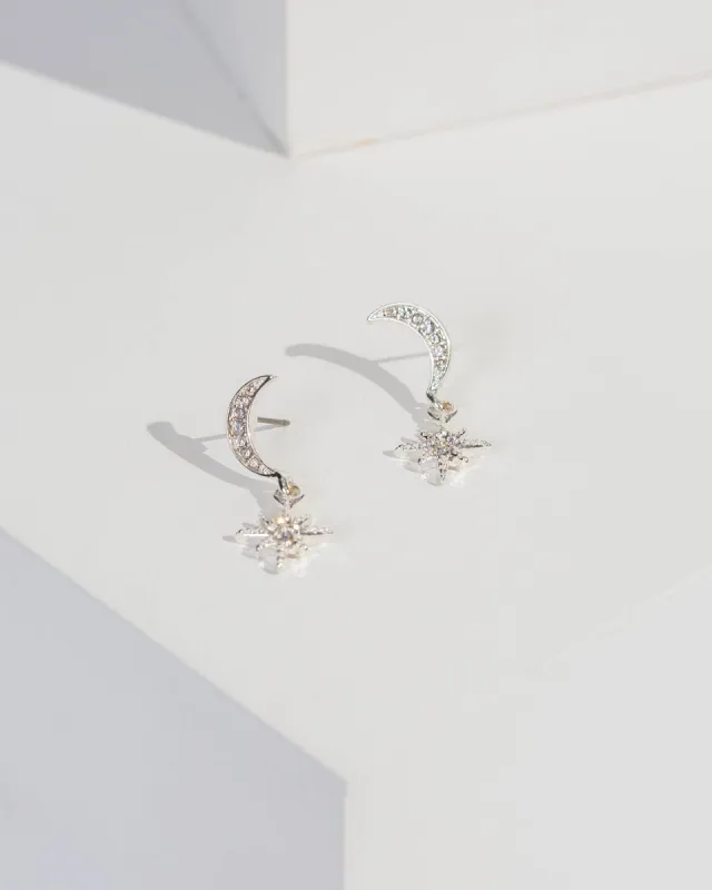 Crystal Moon And Starlight Drop Earrings sold by Collete Hayman