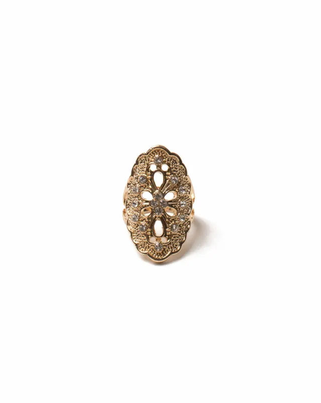 Filigree Gold Statement Ring - Small sold by Collete Hayman