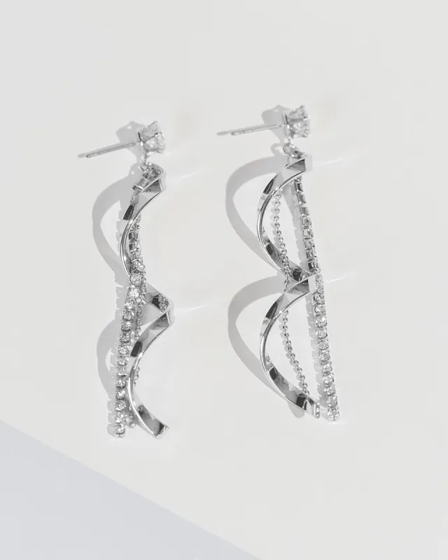 Crystal Statement Round Chime Earrings sold by Collete Hayman