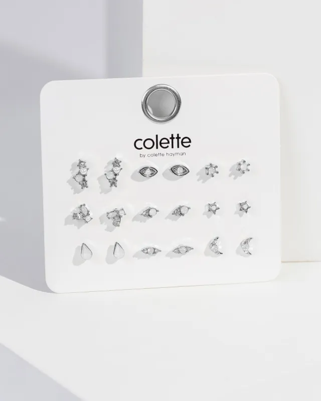 Crystal Small Stud Detail Earring Pack sold by Collete Hayman