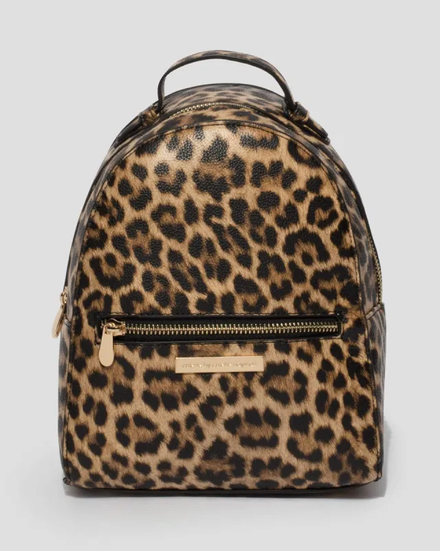 Leopard Bianca Mini Backpack sold by Collete Hayman