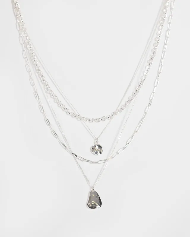 Silver Multi Organic Pendant Necklace sold by Collete Hayman