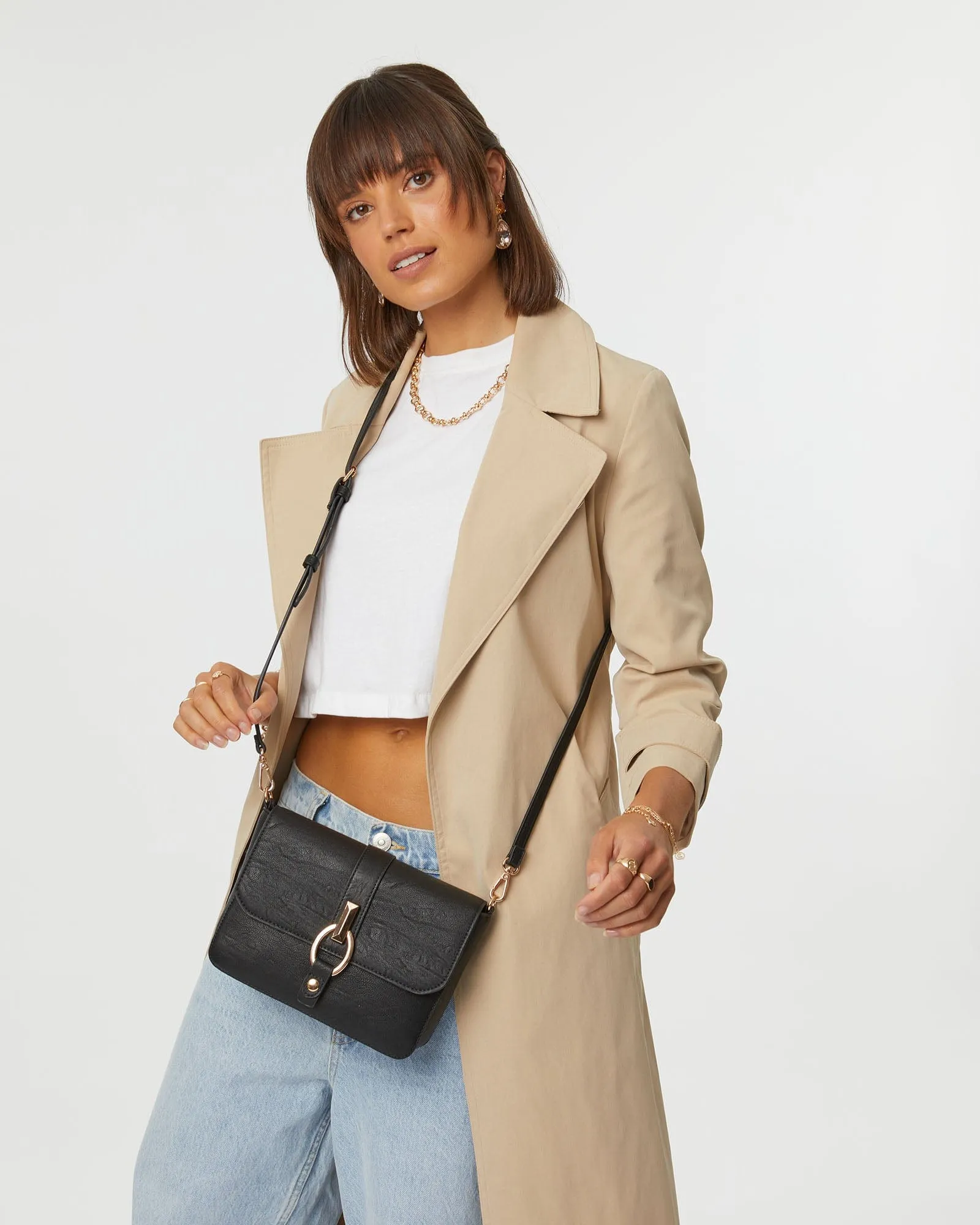 Black Elissa Crossbody Bag sold by Collete Hayman product image thumbnail 2