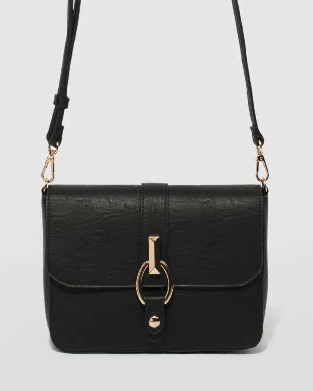 Black Elissa Crossbody Bag sold by Collete Hayman