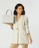 Stef Grey Monogram Mini Tote Bag sold by Collete Hayman