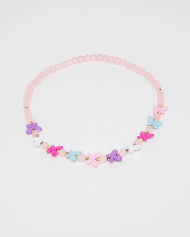 Multi Colour Butterfly Bead Detail Necklace sold by Collete Hayman