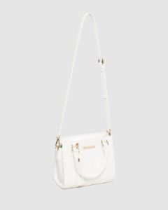 White Sia Mini Tassel Tote Bag sold by Collete Hayman