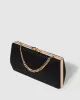 Black Eliane Clutch Bag sold by Collete Hayman