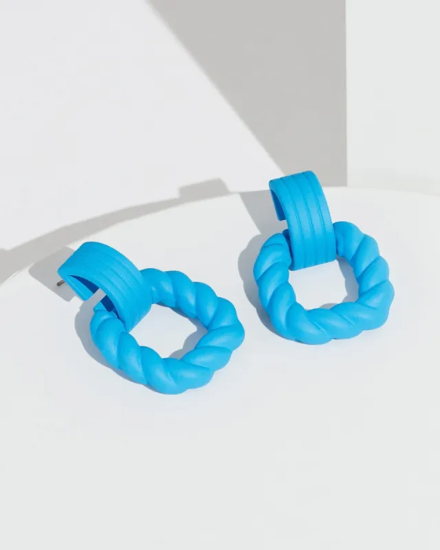 Blue Coated Earrings sold by Collete Hayman