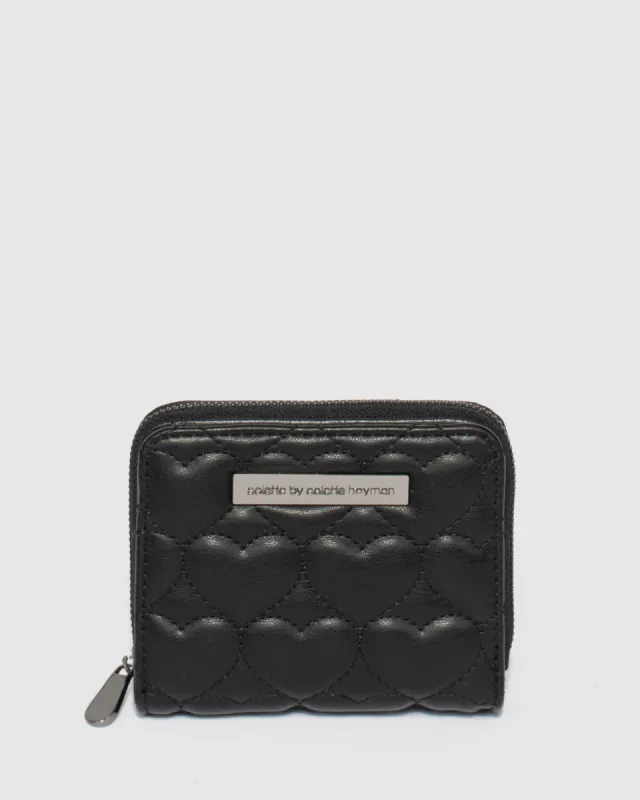 Gigi Black Heart Wallet sold by Collete Hayman