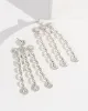 Silver Dangle Chain Stud Earrings sold by Collete Hayman