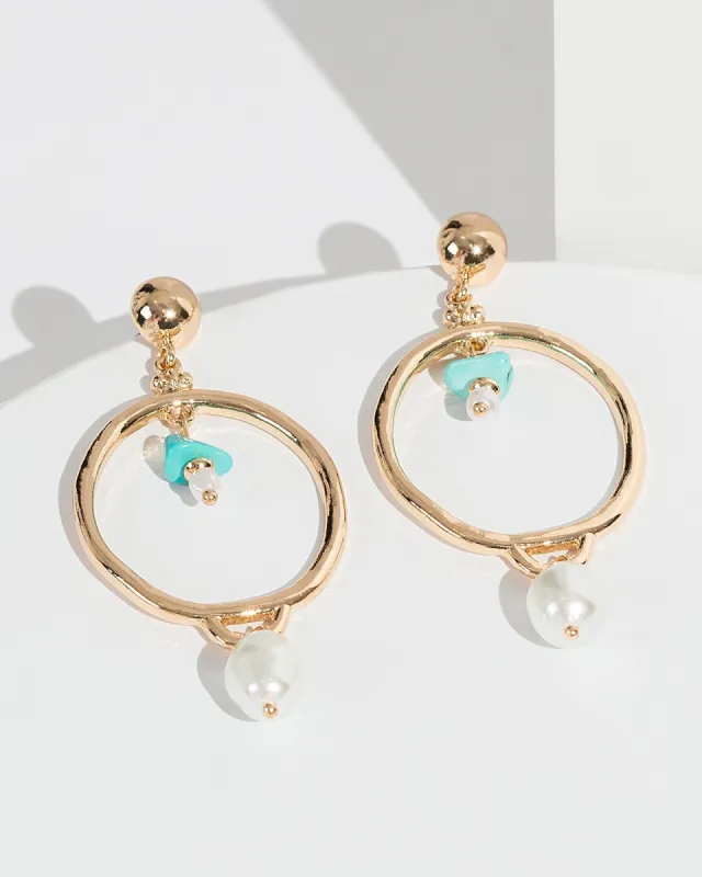 Blue Pearl Drop Earrings sold by Collete Hayman