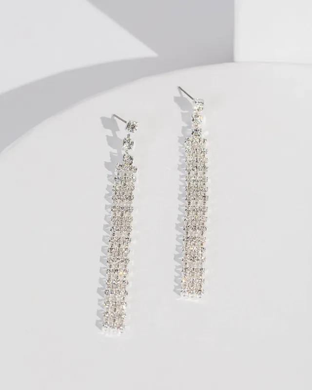 Silver Shiny Drop Earrings sold by Collete Hayman