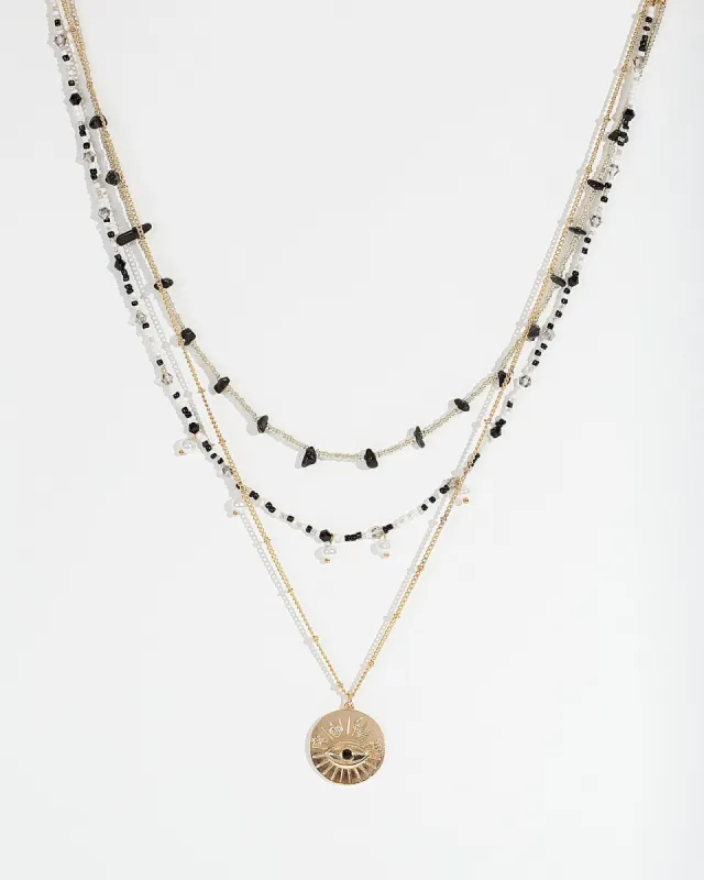 Black Evil Eye Necklace sold by Collete Hayman