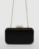 Black Penelope Hardcase Clutch Bag sold by Collete Hayman