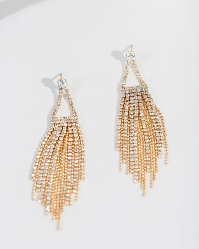 Gold Frame Drop Earrings sold by Collete Hayman
