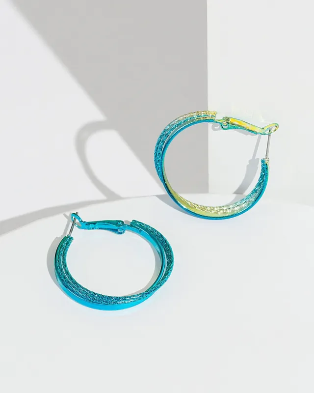 Green Ombre Hoop Earrings sold by Collete Hayman