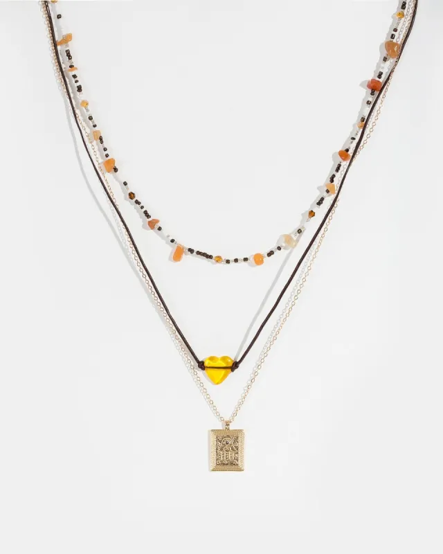 Brown Hamsa Necklace sold by Collete Hayman