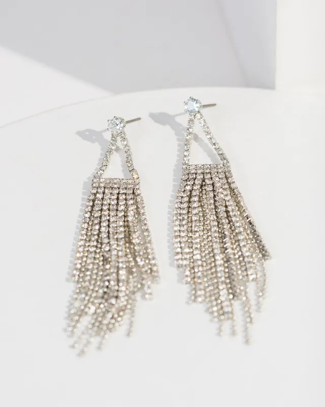 Crystal Frame Drop Earrings sold by Collete Hayman