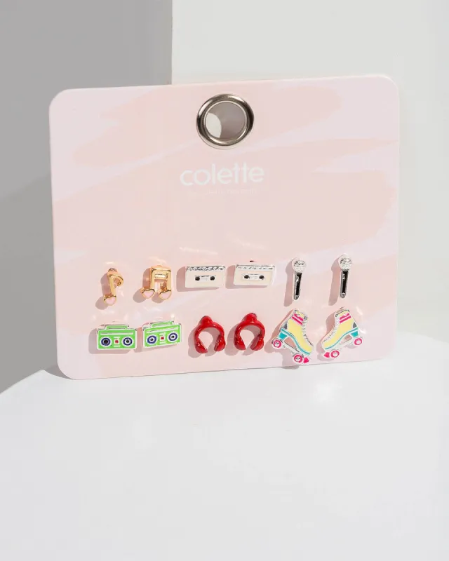 Multi Colour Music Themed Stud Earring Pack sold by Collete Hayman