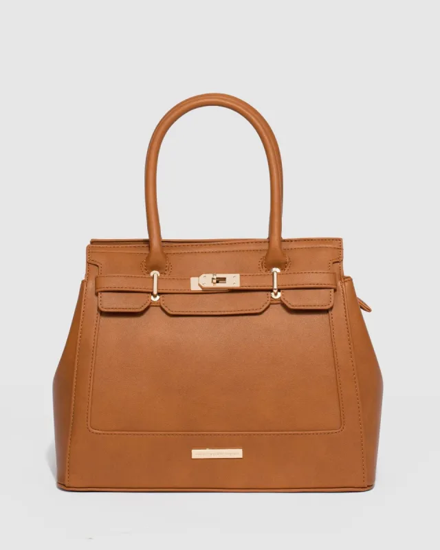 Tan Wendy Tote Bag sold by Collete Hayman
