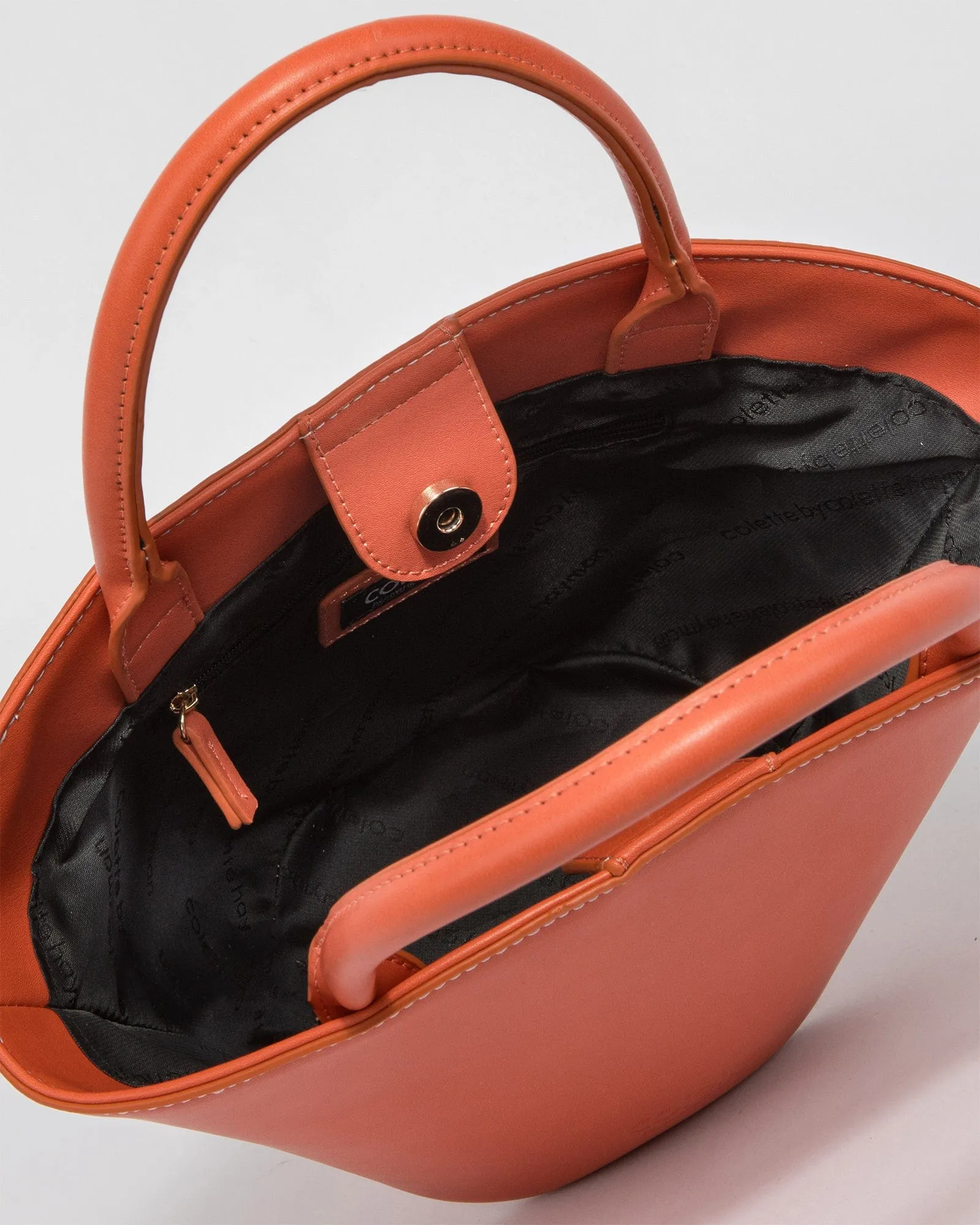 Orange Mallory Fan Tote Bag sold by Collete Hayman product image thumbnail 5
