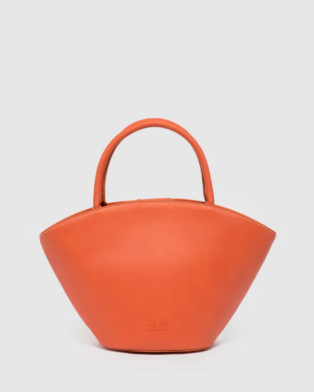 Orange Mallory Fan Tote Bag sold by Collete Hayman