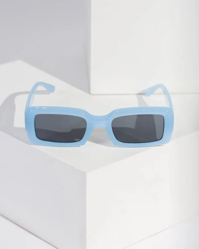 Blue Rectangle Coloured Sunglasses sold by Collete Hayman