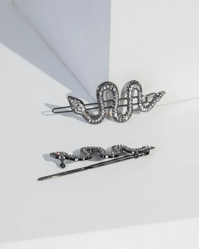 Crystal Snake Hair Clip Pack sold by Collete Hayman