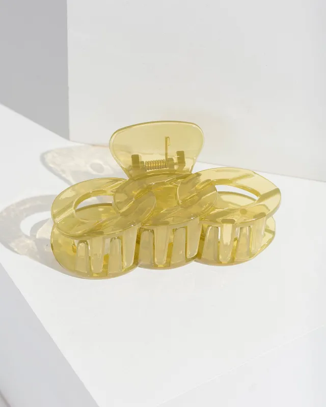 Green Triple Link Detail Claw Clip sold by Collete Hayman