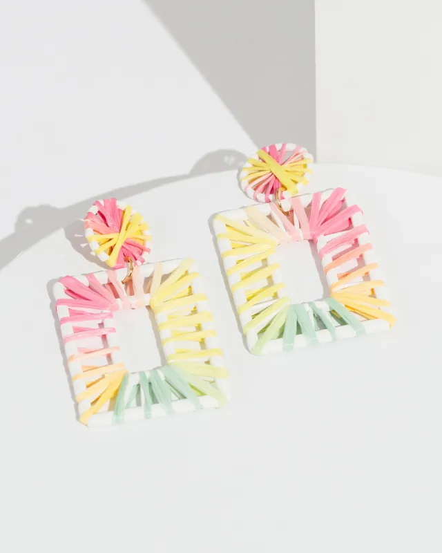 Multi Colour Rectangle Earrings sold by Collete Hayman