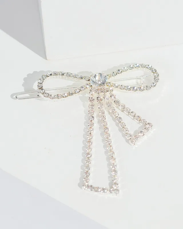 Crystal Bow Detail Hair Slide sold by Collete Hayman