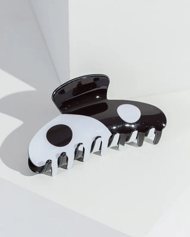 Black Yin Yang Claw Clip sold by Collete Hayman