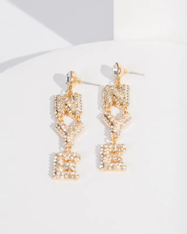 Crystal Balloon Pave NYE Earrings sold by Collete Hayman
