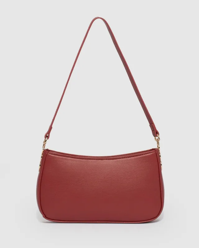 Frankie Red Heart Baguette Bag sold by Collete Hayman