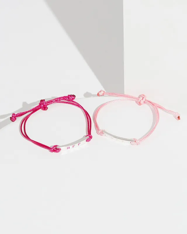 Multi Colour BFF Plate Bracelet Pack sold by Collete Hayman