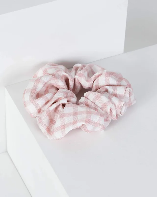 Pink Check Scrunchie sold by Collete Hayman