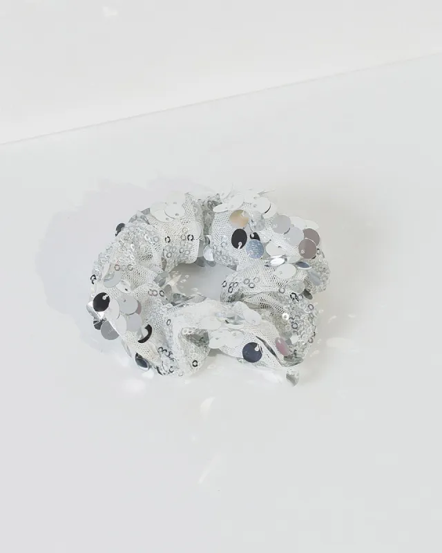 Silver Sequin Detail Scrunchie sold by Collete Hayman