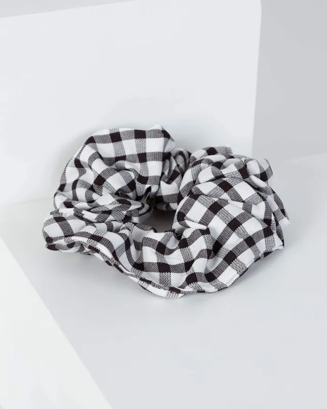 Black Check Scrunchie sold by Collete Hayman
