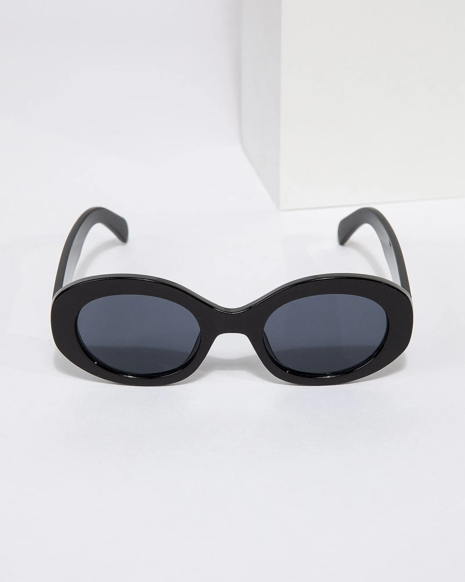 Black Oval Shaped Sunglasses sold by Collete Hayman